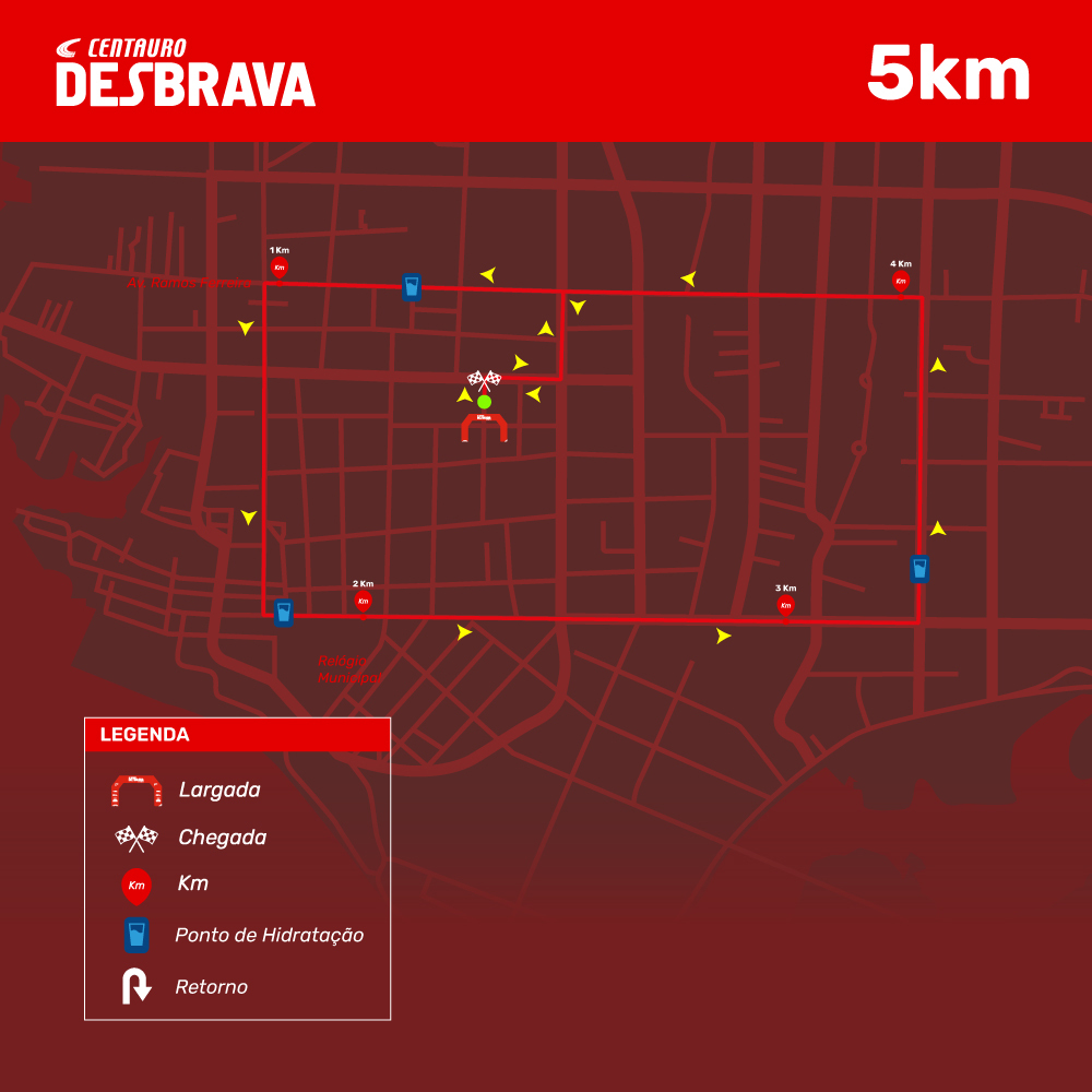Mapa 01 de CIRCUITO DESBRAVA - MANAUS 2026