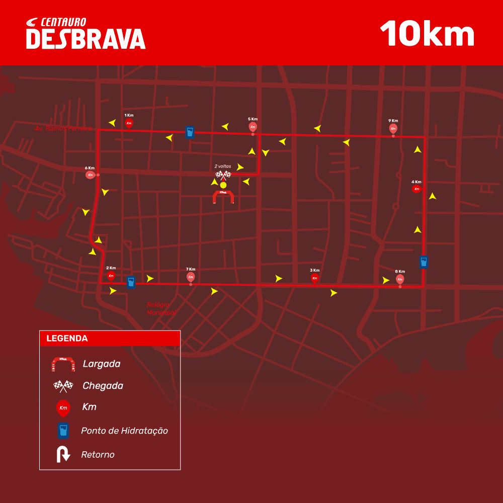 Mapa 02 de CIRCUITO DESBRAVA - MANAUS 2026